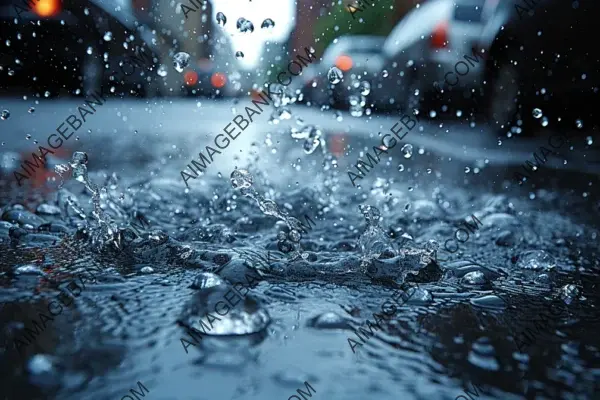 Playful Moments: Capturing Puddles and Splashes in a Joyful Display