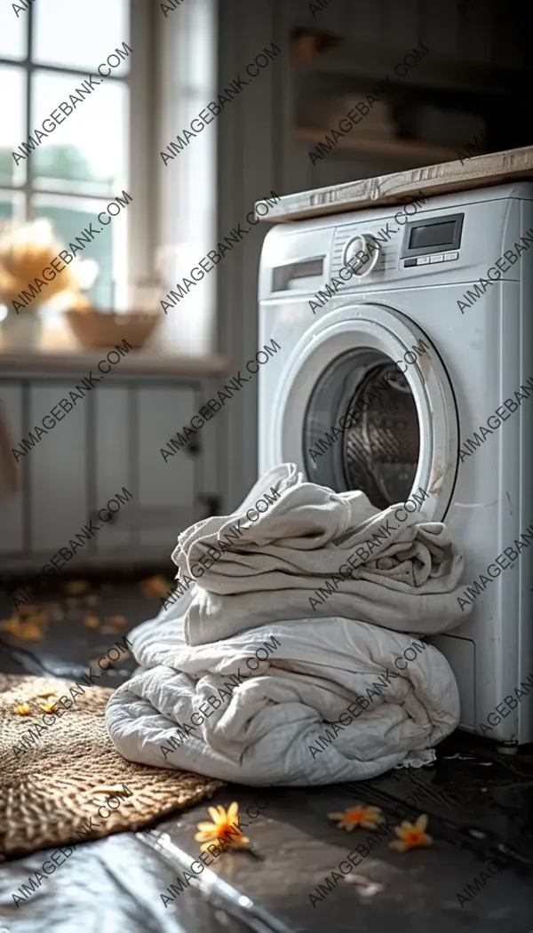 Domestic Chaos: A Snapshot of Everyday Life with a Realistic Pile of Dirty Laundry