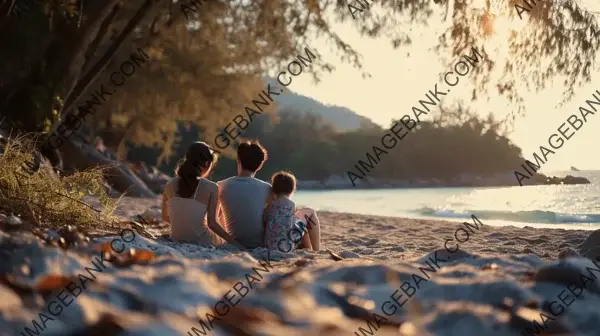Family Bonding on a Serene Phuket Beach