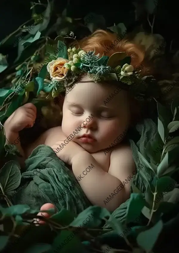 Adorable Baby Dreaming Soundly