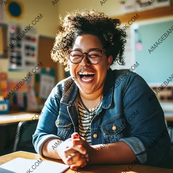 Education and Dedication: Chubby Female Teacher