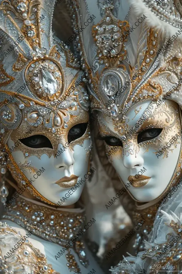 Capturing the Essence of Venice: New Couple at the Carnival