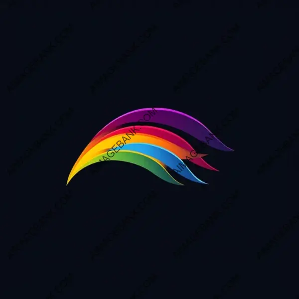 Embrace Diversity: Simple Logo Design Reflecting Rainbows