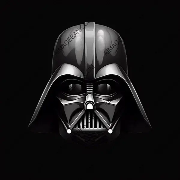 Powerful Symbolism: Minimalistic Logo Reflecting Darth Vader