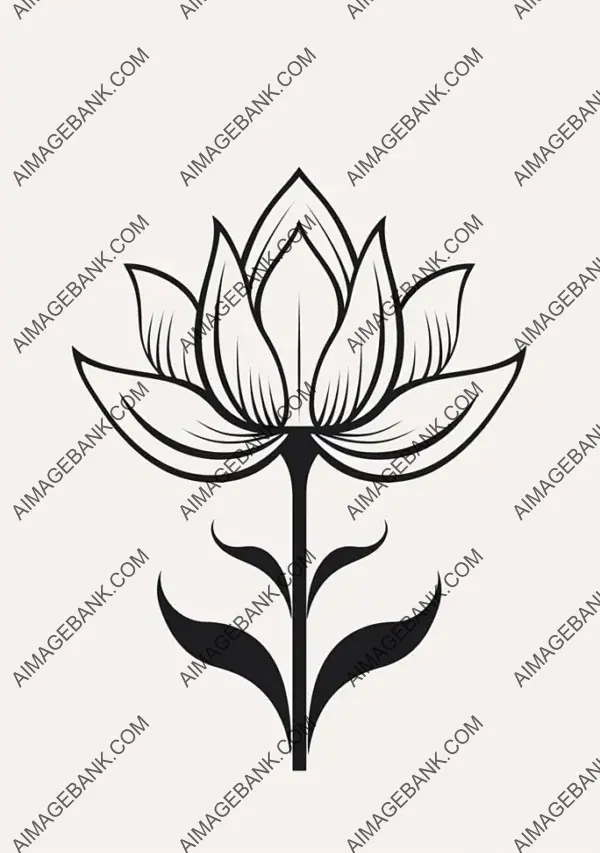 Blossom Gracefully: Lotus Bud Design for Tranquil Vibes