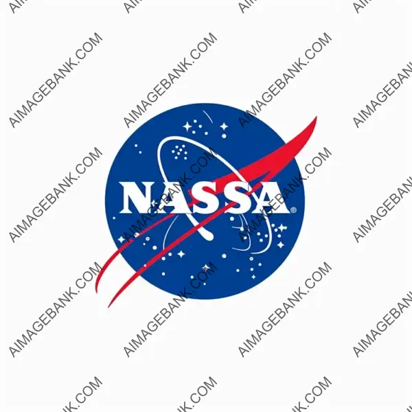 Starry Inspiration: High Detailed NASA Logo Sticker with Minimalist Aesthetic