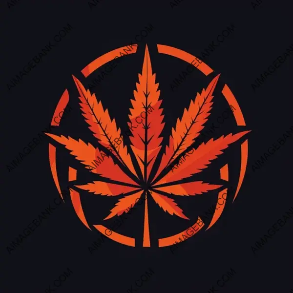 Cannabis-Inspired Branding: Logo Design Incorporating Toronto Maple Leaf Icon with Marijuana Symbolism