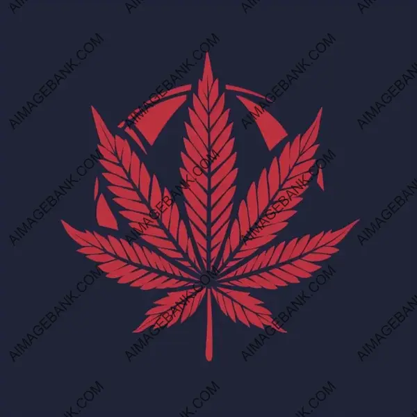 Creative Cannabis Logo: Logo Depicting Toronto Maple Leaf with Marijuana Leaf Design