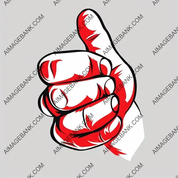 Positive Symbolism: Logo Design Featuring Hands with Thumbs Up Gesture as a Sign of Approval
