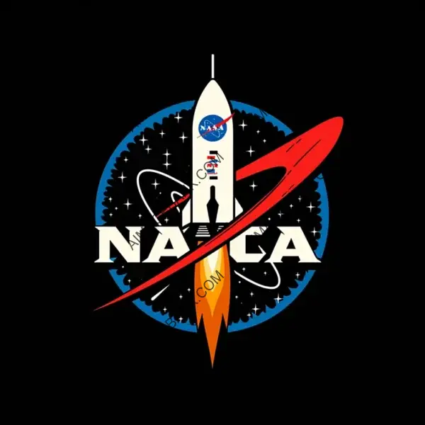 Basic and Effective: Logo Design Incorporating a Simplified Rocket Engine Symbol for NASA