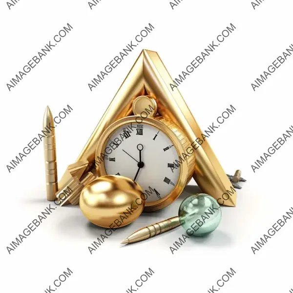 Mastering Time, Money, and Skill: 3D Triangle Icon