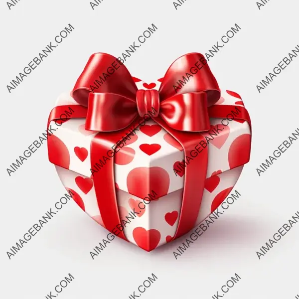 Tokens of Love: Heart-Shaped Gift Box