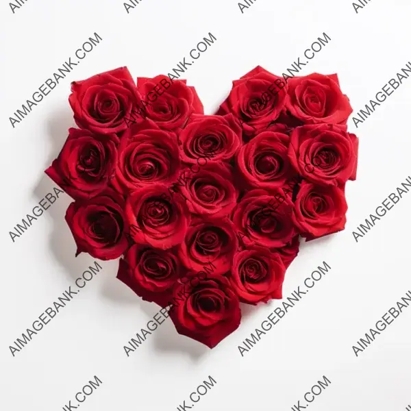 Love Blossoms: Heart-Shaped Red Rose