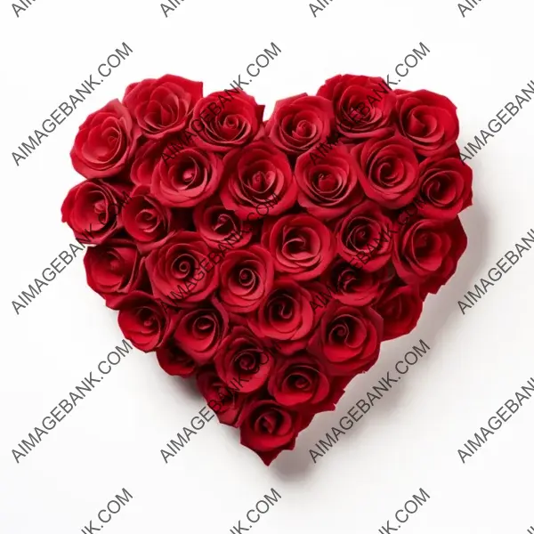 Symbol of Love: Heart-Shaped Red Rose