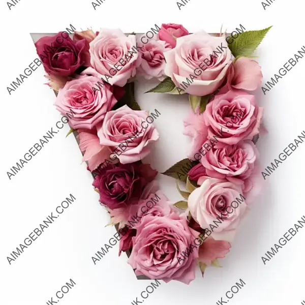 Letter Created from Beautiful Roses