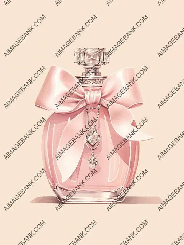 Luxury Fragrance: Pink Perfume Bottle